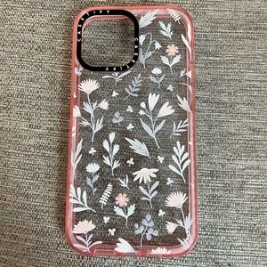 Clear floral iPhone 13 pro max case